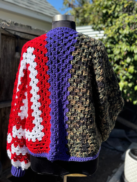 *Bloom and Battle* Vintage Cardigan