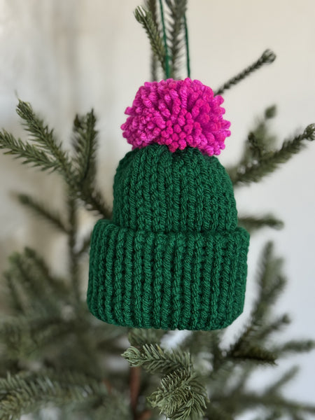 Mini Beanie Ornament