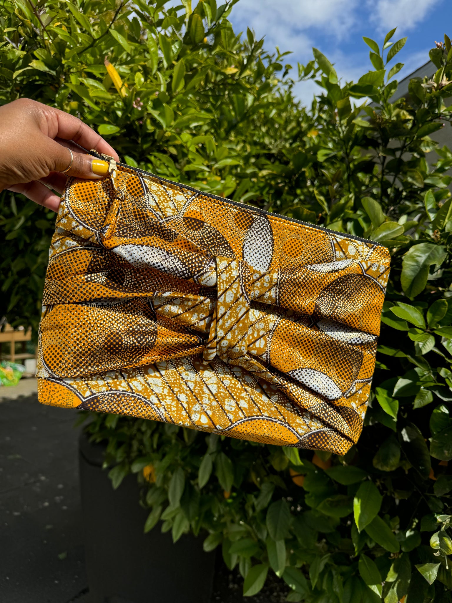 *Golden* Camellia Clutch