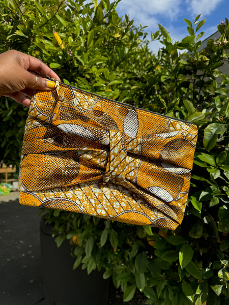 *Golden* Camellia Clutch