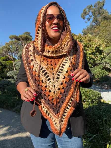 *Brown Sugar* Hooded Cowl
