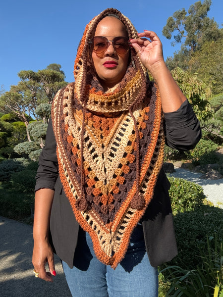 *Brown Sugar* Hooded Cowl