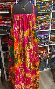 Maxi dress in "Dragon Fruit"