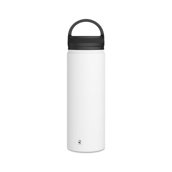 18oz. Stainless Steel Water Bottle, Handle Lid