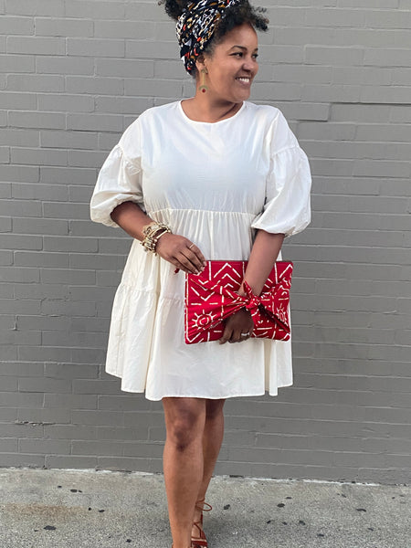 *Okoye* Camellia Clutch